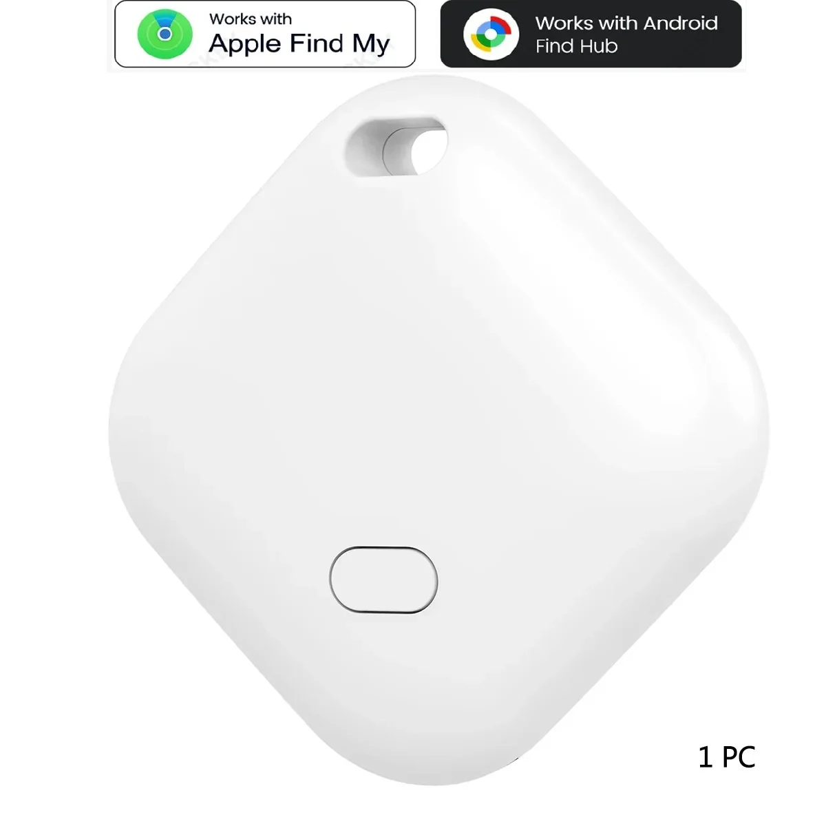 Mini-GPS-Dual-System-Tracker für Apple Find My/Android Google Find Hub App, Gegenstandsfinder für Taschen/Schlüssel, Smart Bluetooth-Tracker