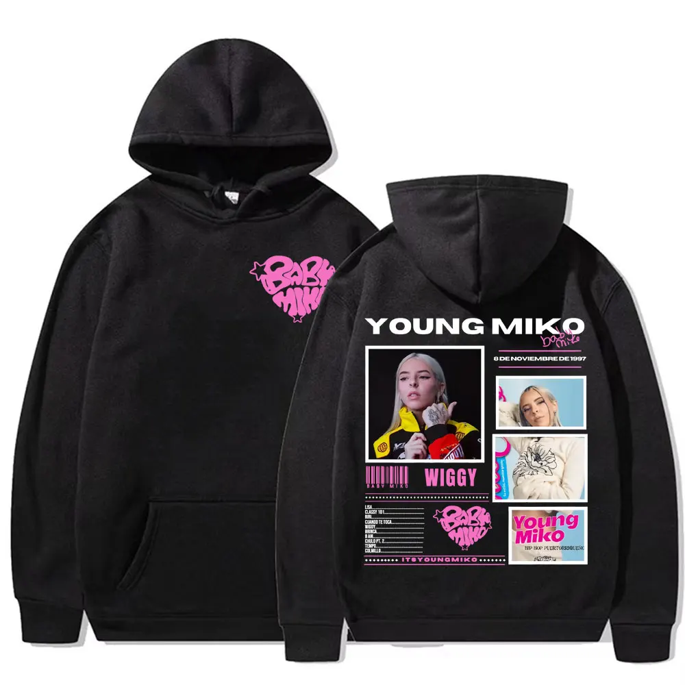 

Singer Young Miko Baby Miko Album Tour 2025 толстовки для мужчин и женщин одежда модная трендовая толстовка с капюшоном высокого качества толстовки с длинными рукавами