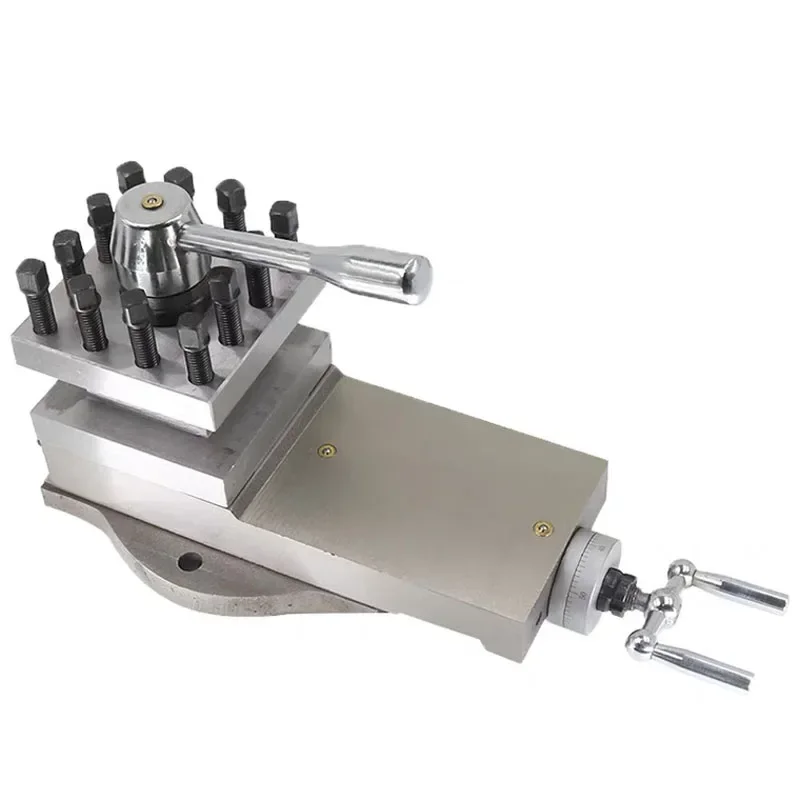 Mini Lathe Tool Holder C6132 6140 Quick Change Metal Lathe Accessories with Tool Assembly for Precision Machining