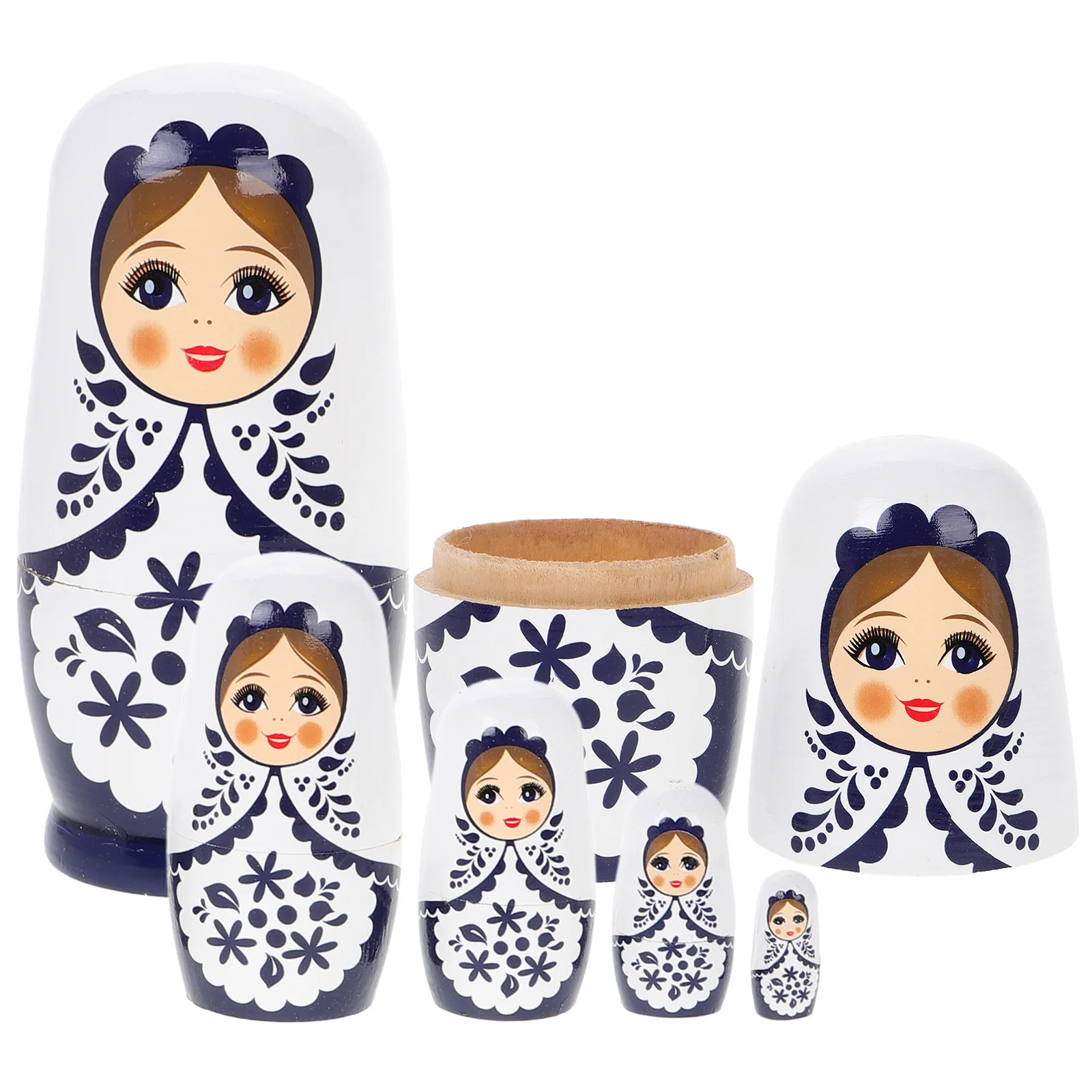 Matryoshka-juguetes anidados de animales hechos a mano, Matrioskas, muñecas rusas, Babushka apilable, Kit de manualidades para niños, decoraciones de madera