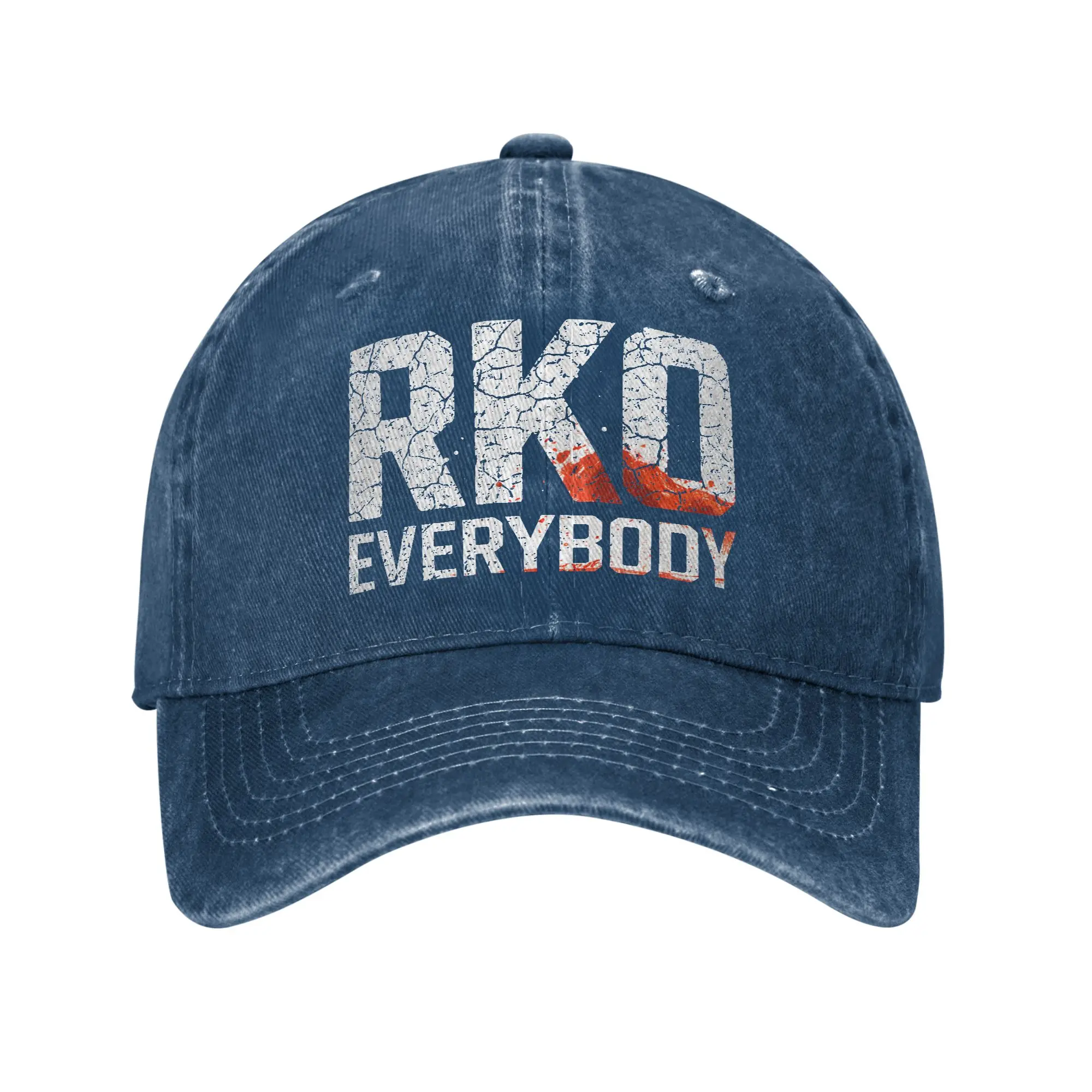Blood RKO Everybody Wrestling  Unisex Baseball Cap  Distressed Washed Caps Hat Classic All Seasons Travel Gift Snapback Hat