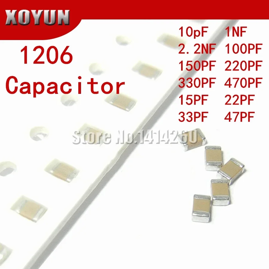 100Pcs 1206 100Pf 1… - image