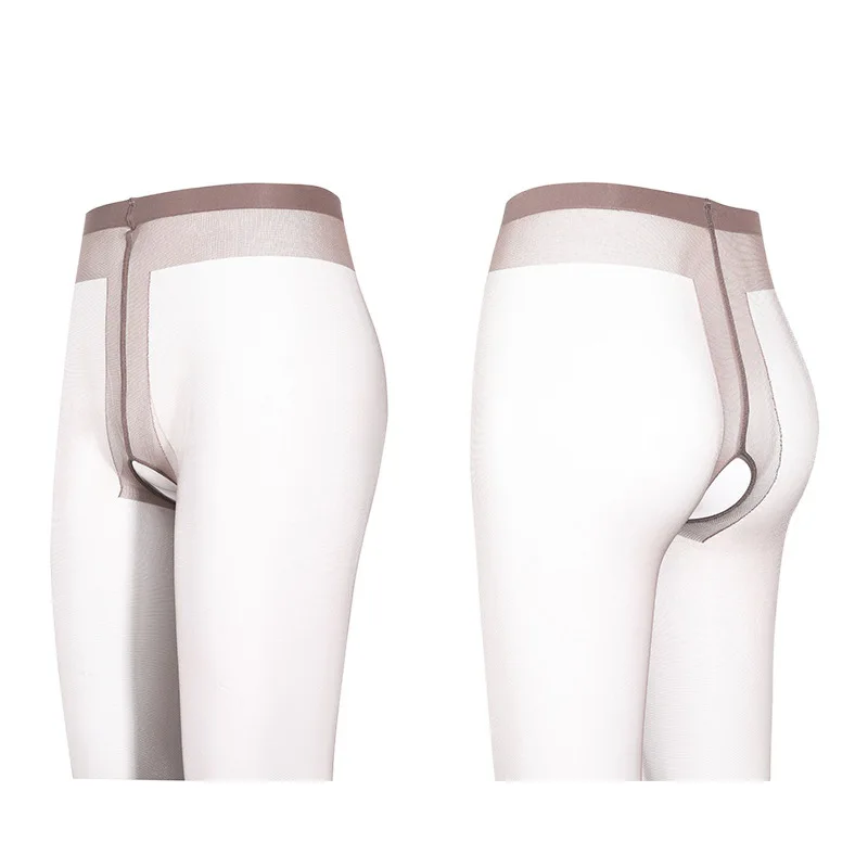 2025 nuovo [biforcazione aperta] 7323 serie star sexy perlescente flash T cavallo collant ultrasottile trasparente