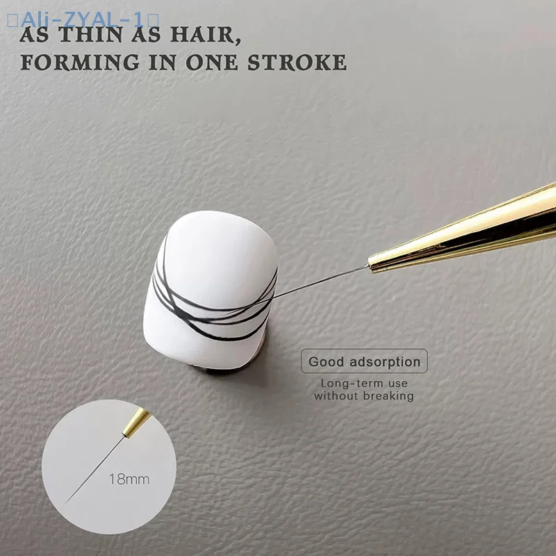 【ZYAL-1】ชุดปากกาเพ้นท์เล็บอะคริลิค 5 ชิ้น ด้ามจับอะคริลิค สำหรับวาดลายเส้น ลายเส้นละเอียด ลายดอกไม้ ใช้กับเจลยูวี