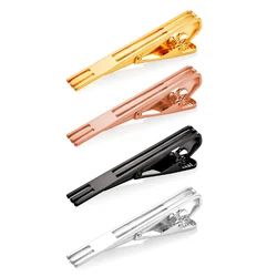 U7 4pcs/set Tie Clips for Men Simple Style Business Man Mix or Same Metal Color Set Necktie Clip Clasp Jewelry Set Gift for Him