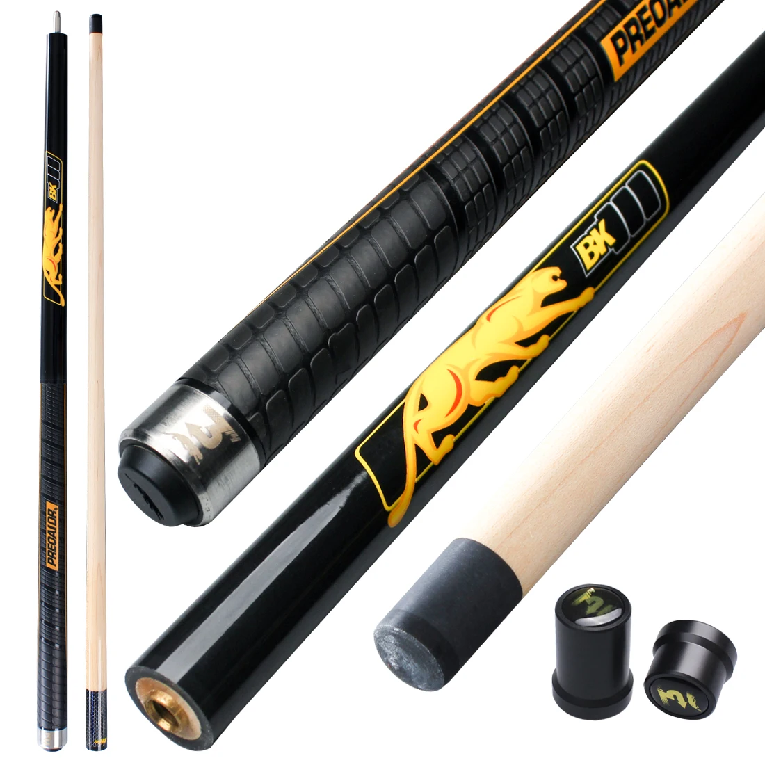 PREOAIDR 3142 Punch&Jump Cue Stick Billiard Break Cue Jump Cue Stick Carbon Maple Technology Shaft Break Pool Cue