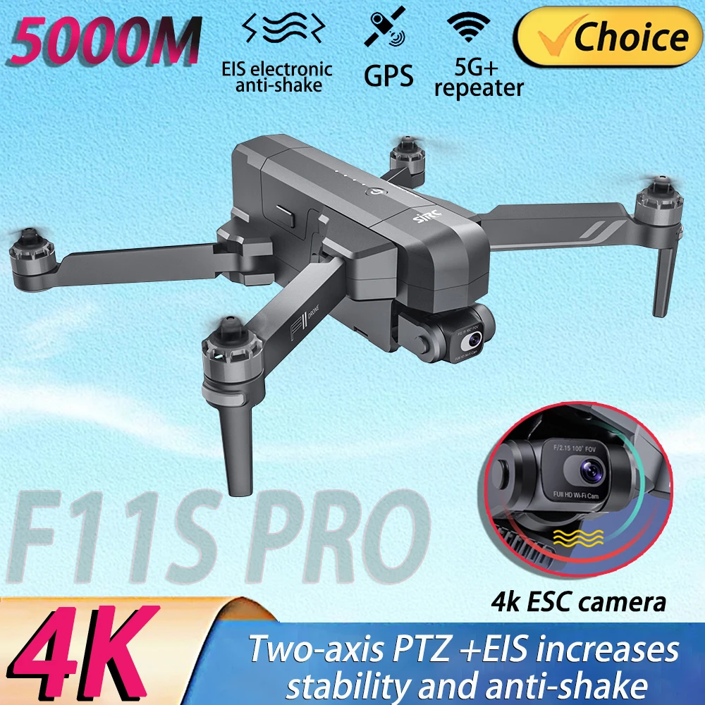 New F11S PRO GPS 4K Professional Drone 5G WiFi 2-axis PZI Drones with camera 3KM RC Foldable Brushless Quadcopter FPV Dron Gifts