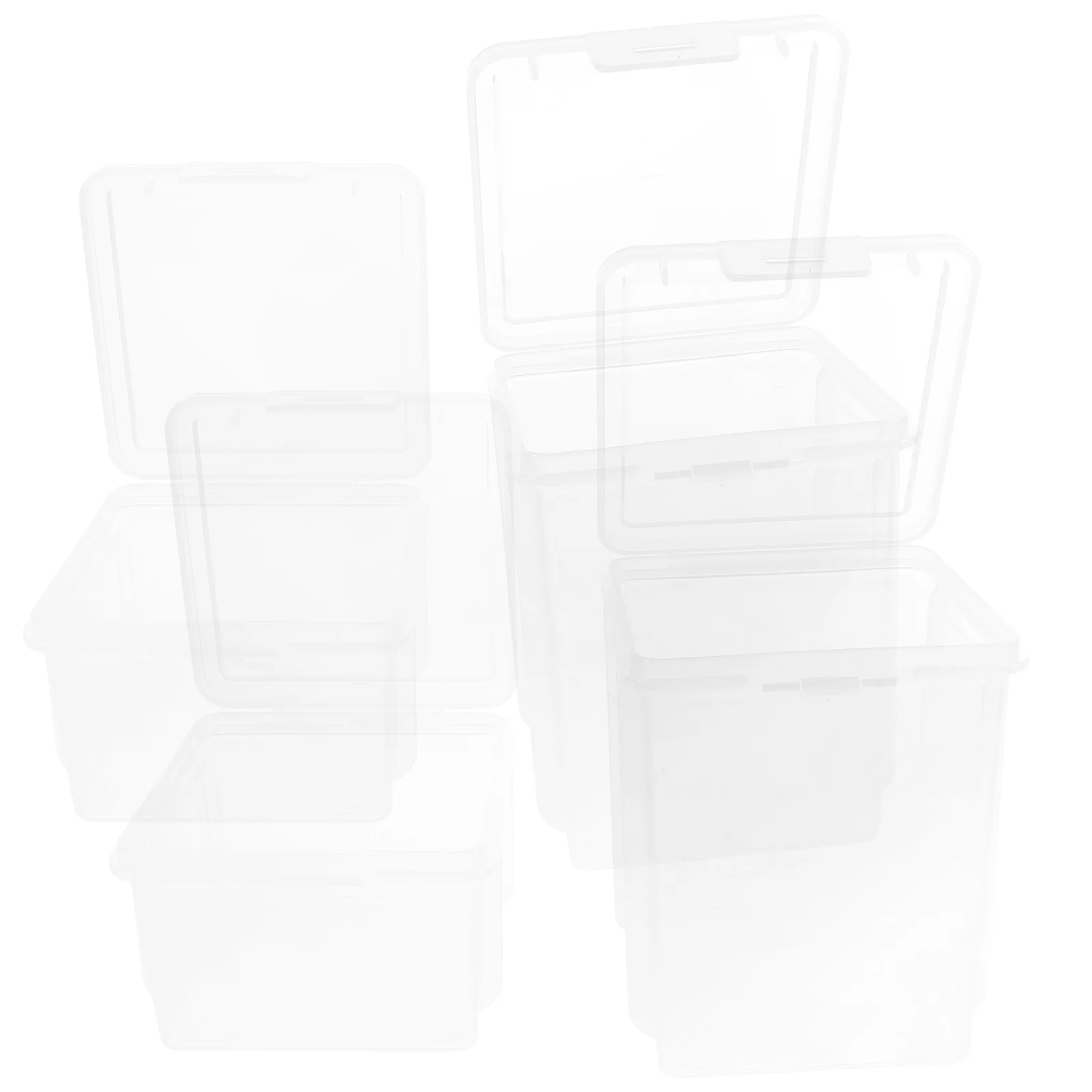 

4pcs for Grain Tea Cereals Plastic Airtight Containers Dry Grain Storage Box Food Pantry Organizers Storage Jar