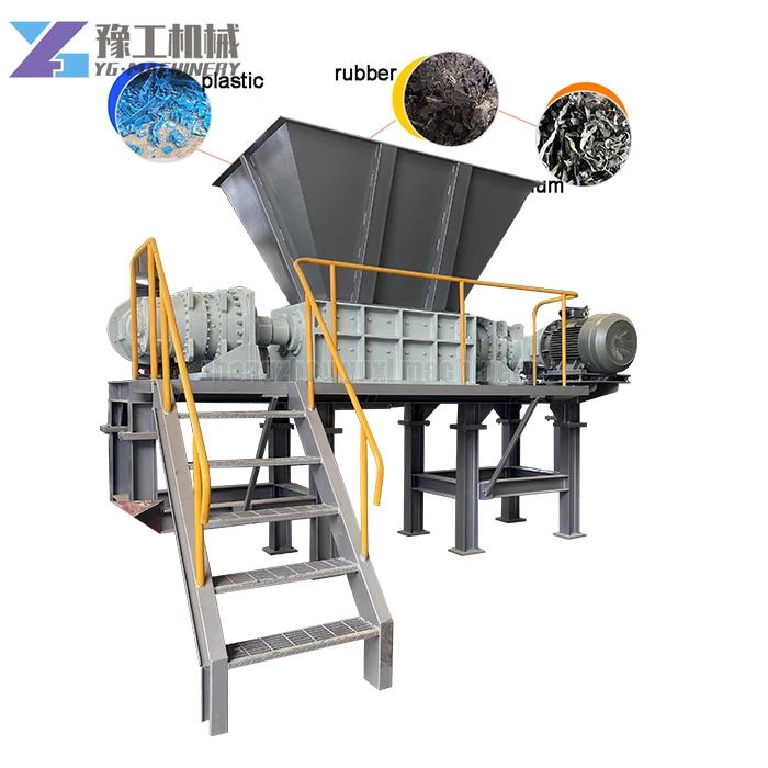 YG Double Shaft Waste Plastic Crusher Used EPS Scraps Grinder/Shredder Machine