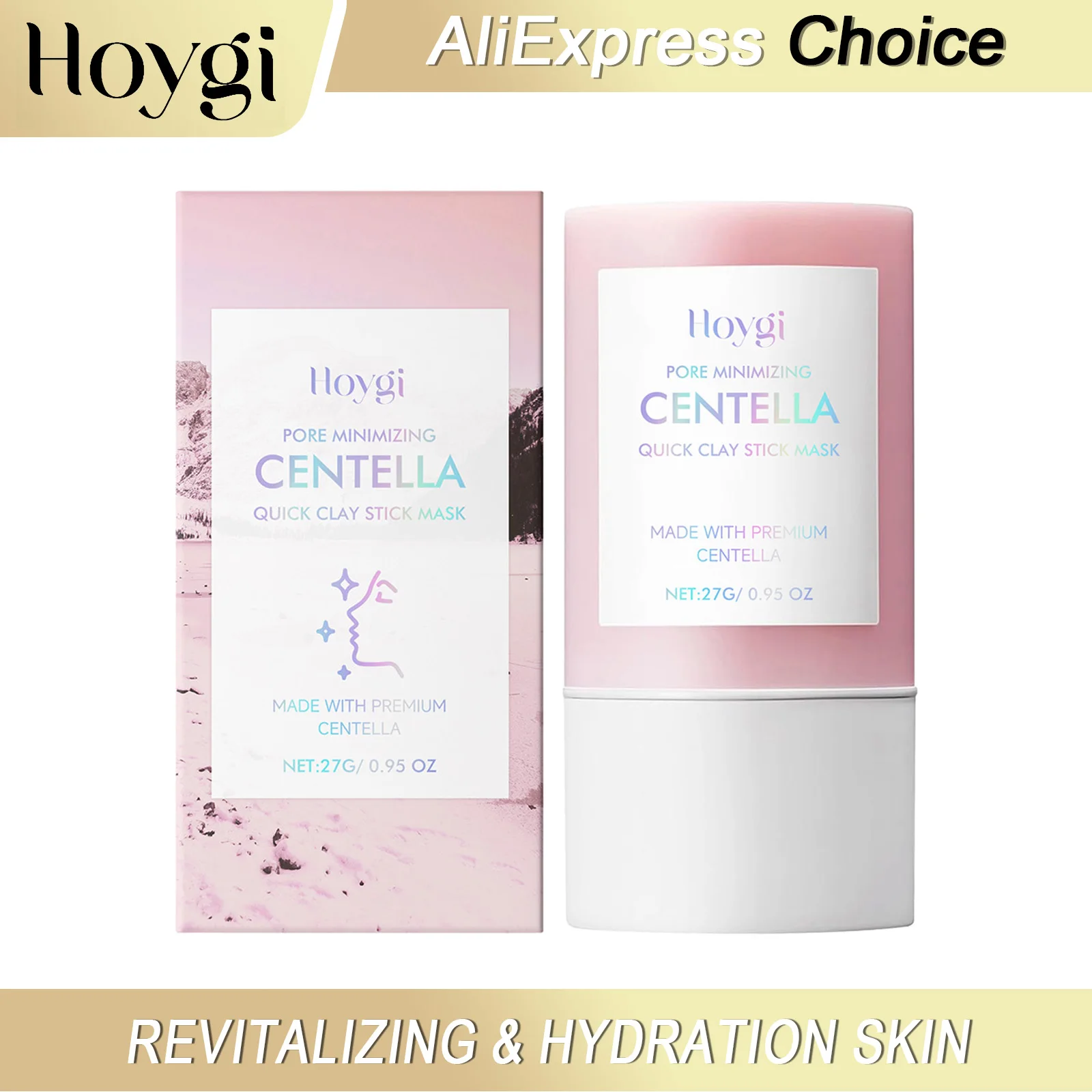 

Глиняная маска HOYGI Centella, очищающая палочка для лица, сужение пор, смягчающая, увлажняющая, успокаивающая, грязевая маска для лица, уход за кожей, 27 г