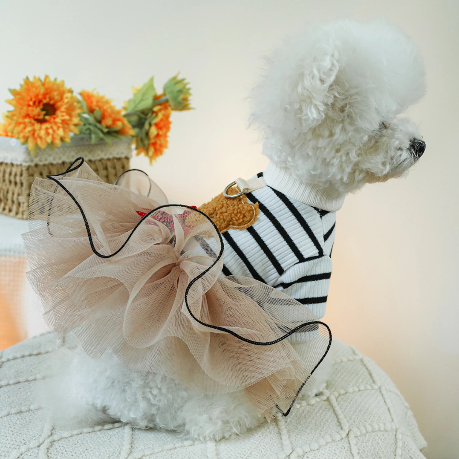 ted charm. Perfect for special occasions or everyday wear, this luxurious pet attire will make your furry friend the envy of the