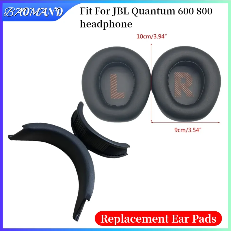

1Pair Replacement Earpads Foam Ear Pads for JBL Quantum 600 800 Headphones Earmuff/Earphone Sleeve Headset