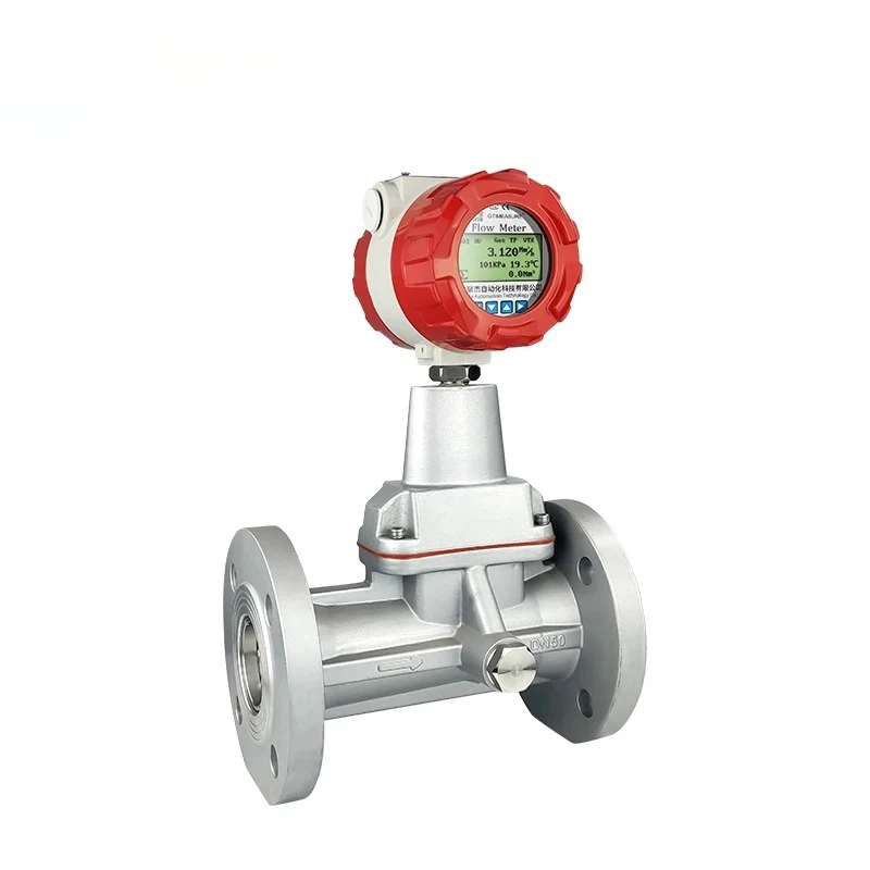 oxy gen Nitrogen Natural ga s Hydrogen Methane Flow Meter Air Flow Sensor Precession vor tex Flowmeter