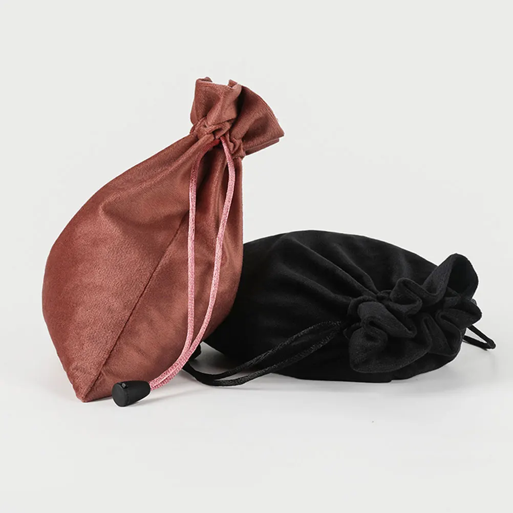 

5pcs Velvet Bag Lightweight Travel Makeup Pouch Women Accessories Toiletries Cosmetics Dutch Fleece Jewelry Storage Organizer