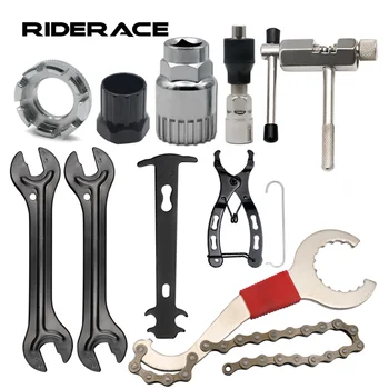 Bicycle Repair Tool Sets Chain Breaker Crank Puller MTB Bike Chain Measuring Ruler Flywheel Removal Outdoor Cycling Repair Tools 1