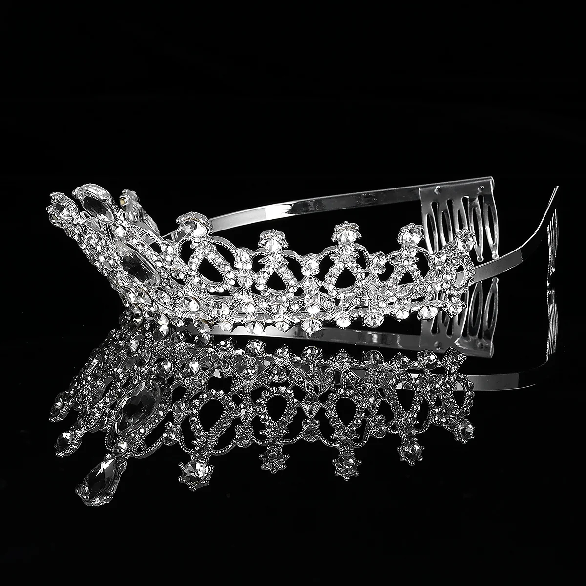 Wedding Headpiece Tiara Crown Pageant Crowns Bridal Tiaras Queen Crystal Birthday