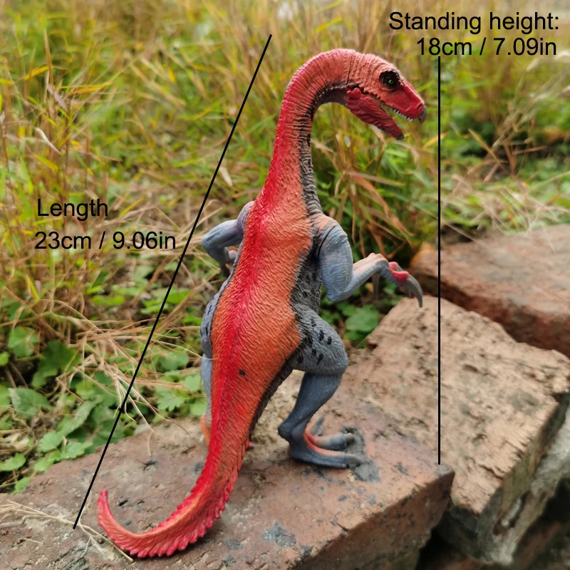 テリジノサウルス恐竜のおもちゃ 子供用 リアルな恐竜のおもちゃのフィギュアと恐竜の動物フィギュア 教育と楽しい誕生日プレゼント