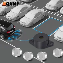 QXNY Auto Parktronic Summer Sound Alarm Umge Backup Radar Mit 4 Parkplatz Sensoren Kit Detektor System Hinten Keine Anzeige Monitor