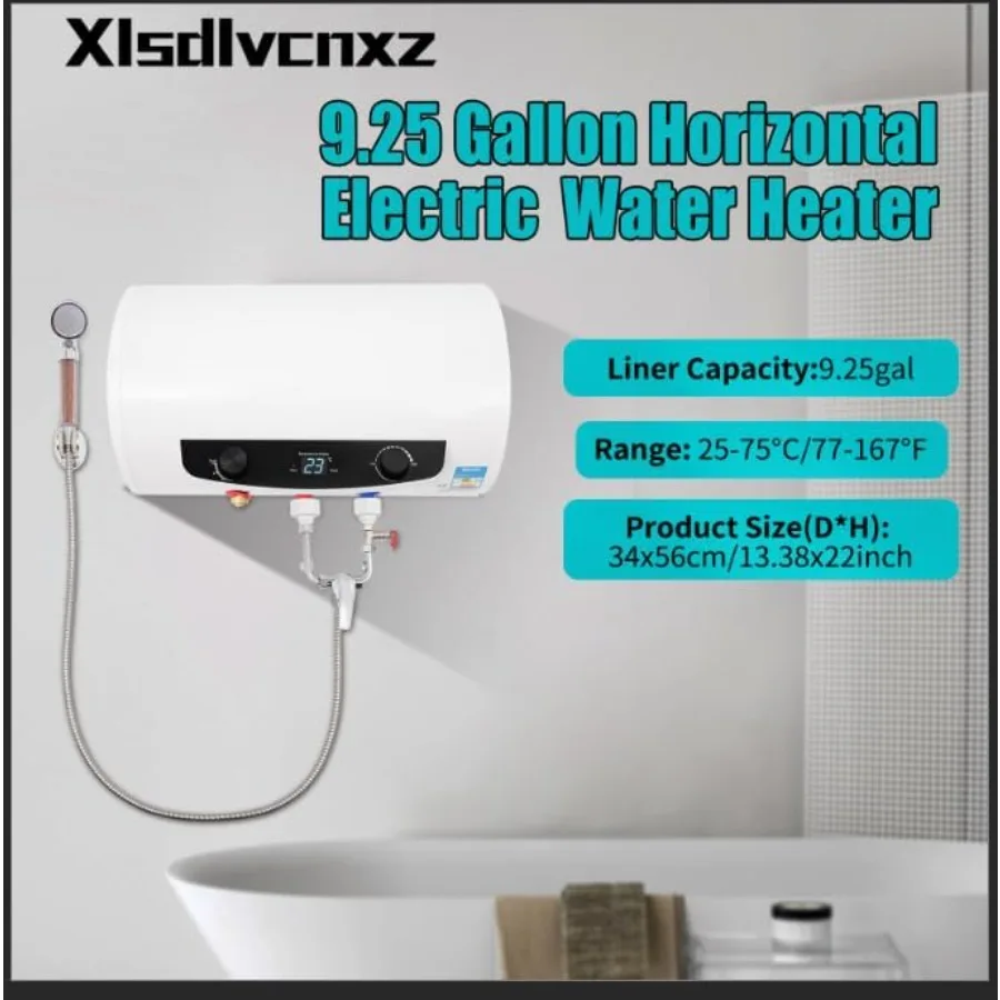 سخان مياه كهربي 1500 وات 10 جالون 110 فولت خزان مثبت على الحائط للحمام والمطبخ يستخدم كفاءة في استخدام الطاقة والتدفئة السريعة مع B #2