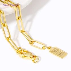 75mm 18K Gold Plated Extension Chain with Lobster Clasps Connector,Brass Tail Extender Chains,For DIY Jewelry Making Accessories