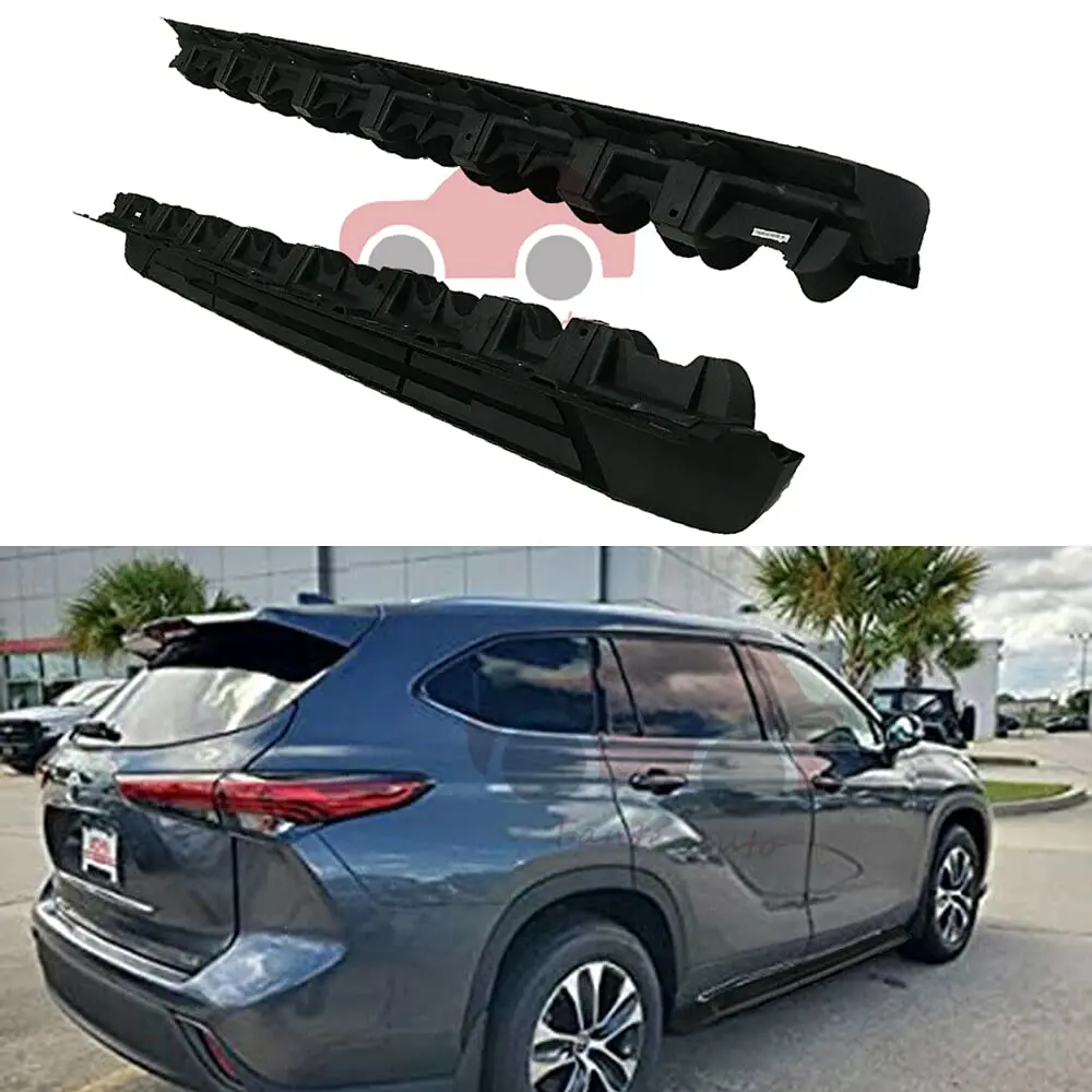 FANTE 2PCS Running Boards Side Steps Nerf Bars Fits for Toyota Highlander Kluger 2021-2025 All Black