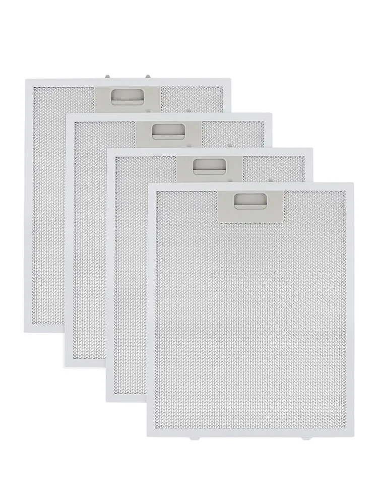 4 Pack Aluminum Grease Filters for Range Hoods Washable Exhaust Fan Filters for Improved Airflow and Filtration