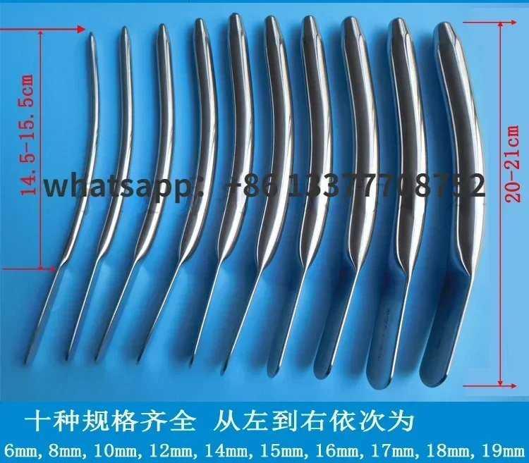 forMedical Female Urethral Dilator (F18 to F57) Urethral Probe Strip Urethral Stenosis Stainless Steel