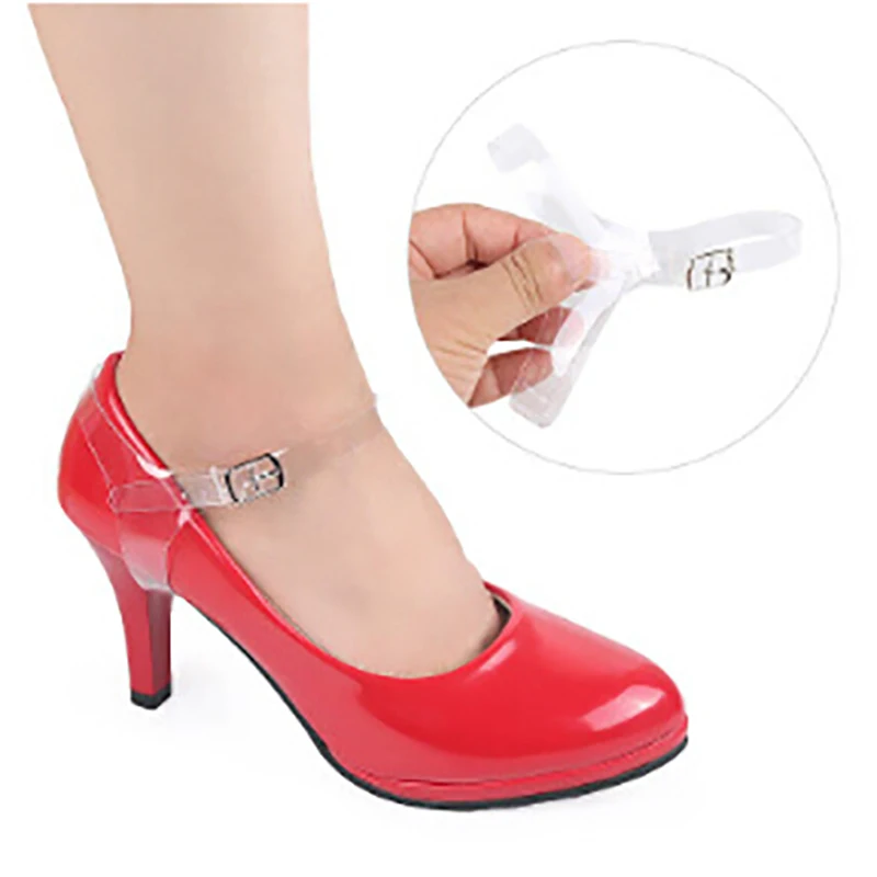 1Pair Shoe Strings Transparent Invisible High Heels Anti-Loose Ankle Straps