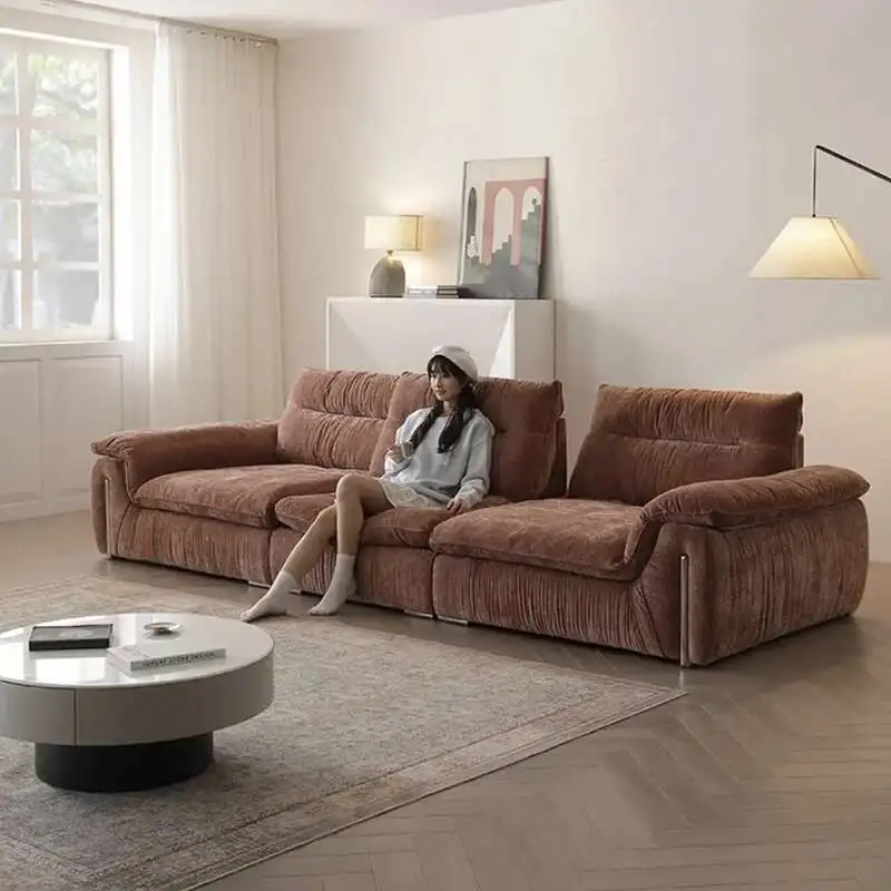 أريكة قماش سحابة حديثة فاخرة مصممة 2025 مسند ظهر قابل للتعديل أرائك غرفة المعيشة كرسي شقة مزدوجة أثاث Divani #4