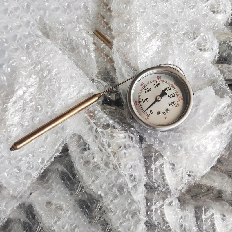 EP4 304 stainless steel pizza oven thermometer pointer temperature display 500 degrees metal plate thermometer