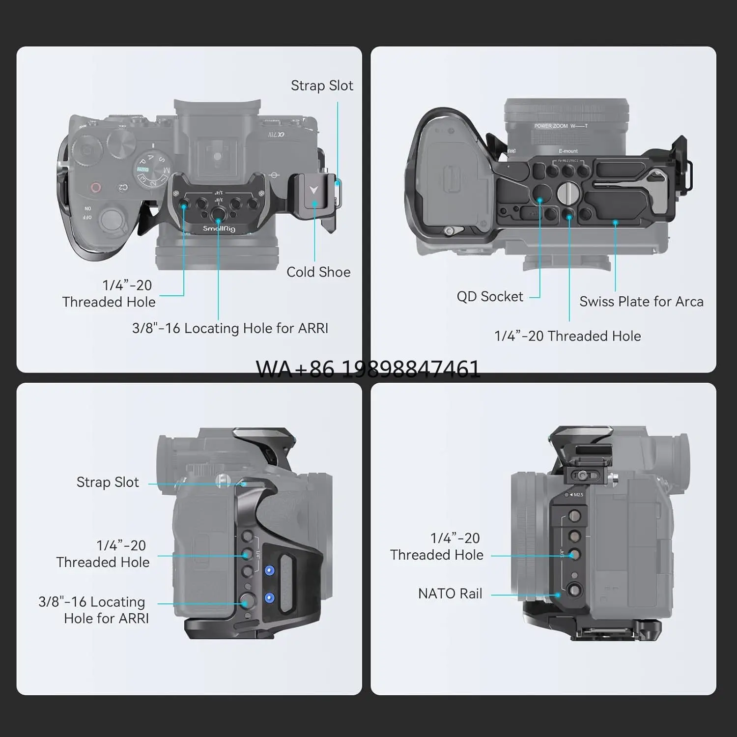 

SmallRig A7 IV Cage with Top Handle and Clamp for HDMI Cable, Basic Kit for Sony Alpha 7R V/Alpha 7 IV/Alpha 7S III - 3708