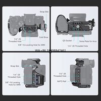 SmallRig A7 IV Cage with Top Handle and Clamp for HDMI Cable, Basic Kit for Sony Alpha 7R V/Alpha 7 IV/Alpha 7S III - 3708
