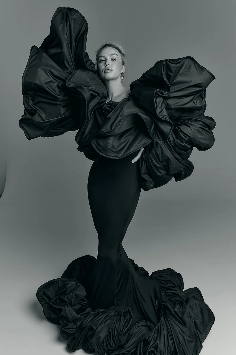 Preto sereia mangas em camadas vestido feminino grávida chique longo vestido de maternidade elegância tafetá fora do ombro vestidos de maternidade