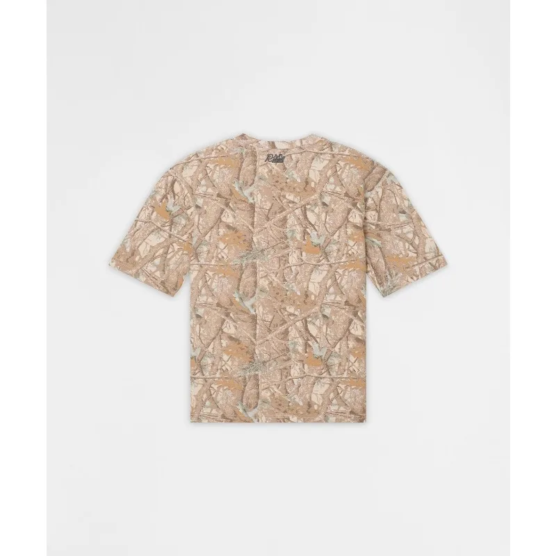 Essentials French Terry Short Sleeve Tee with 3D Digital Print Pattern T-shirt, Casual Sports Breathable Short Sleeve