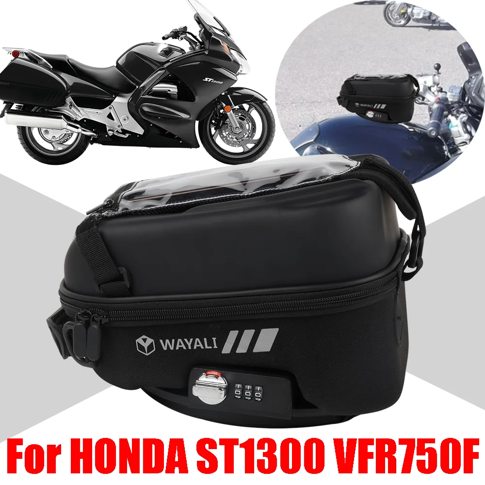 

Для HONDA ST1300 Pan European ST 1300 VFR750F VFR 750 F 750F, аксессуары, сумка на бак, сумка для хранения багажа Tanklock, сумки для GPS-навигации