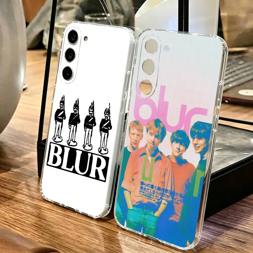 

B-Blur Band Phone Case For SamsungA10,12,20,21S,30,31,40,50,51,52,70,71 Transparent Cover