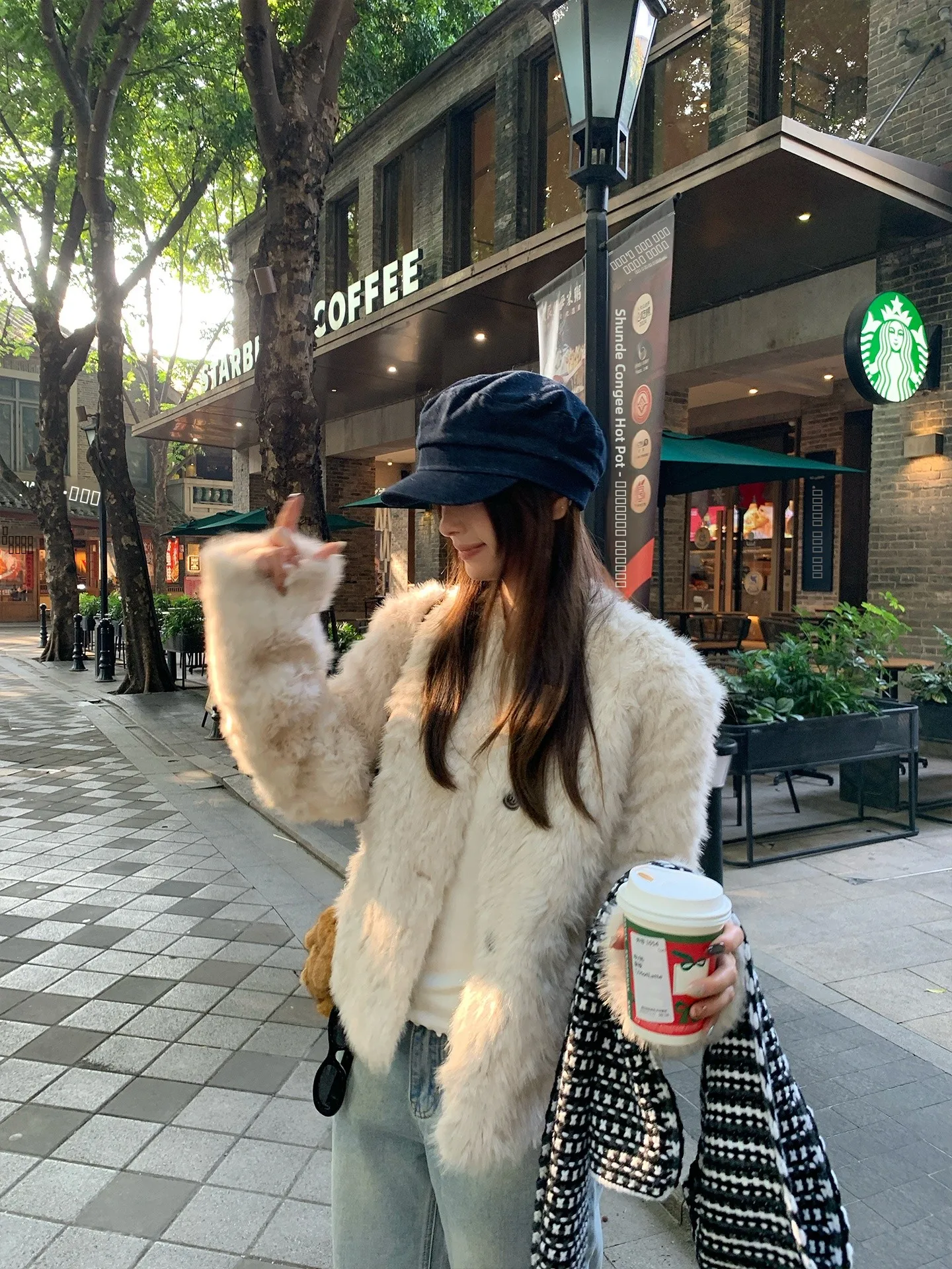 Giacca in Ecopelle FAN ort Thiened 2026, Nuovo Modello Caldo e Snellente, Ecologico, Tinta Unita per Uso Quotidiano per Giovani Donne