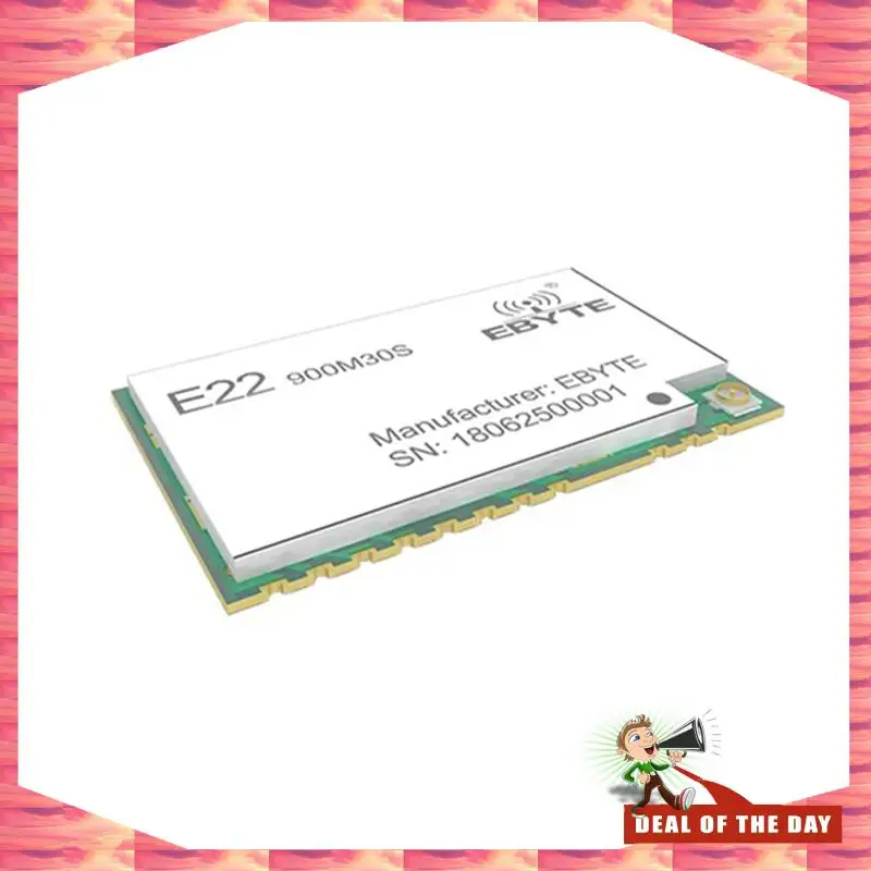 Pengiriman 24 Jam EBYTE SX1262 Modul Lora 850-930Mhz E22-900M30S 30Dbm 12Km 32Mhz Antarmuka TCXO SPI Presisi Tinggi Daya Rendah De