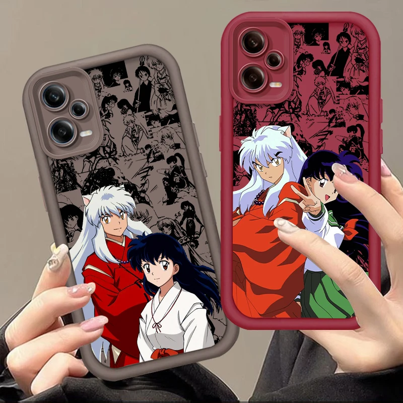 

I-Inuyashas Art Anime For Xiaomi Redmi Note 14 13 13R 12 12R 11 11E 11T 11S Pro Plus 4G 5G Eye Ladder Soft Phone Case Back