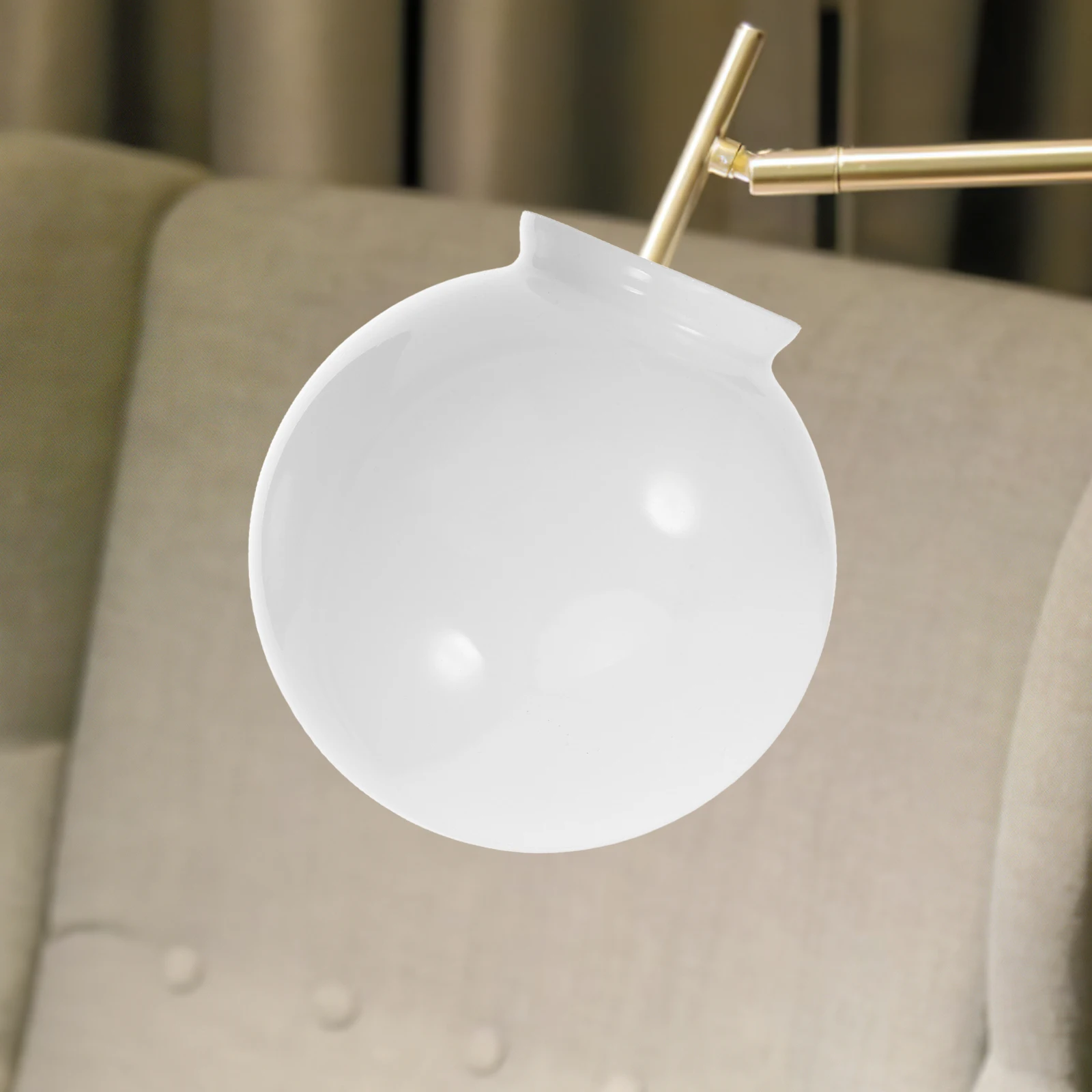 

Круглый опаловый белый стеклянный абажур, замена для потолочного вентилятора, подвесной светильник, напольный светильник, крышка, мягкие блики, свободное освещение