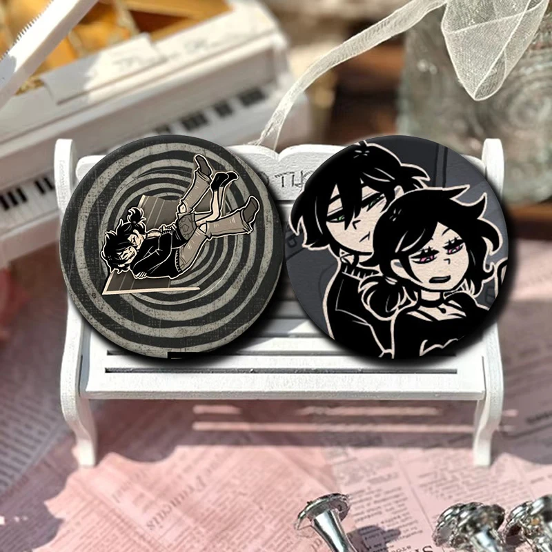 58mm Creative Cartoon Figure Brooch Pins Game The Coffin of Andy and Leyley Badge Backpack Shoes