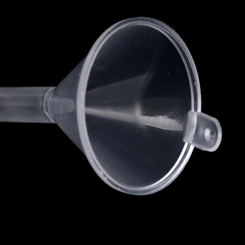10Pcs transparent Mini Funnels Small Plastic Bottleneck Bottles Packing  tool
