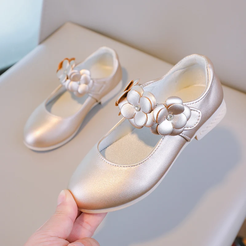 Herbst Mädchen Mary Jane Applikationen niedrigen Absatz schöne Kinder Prinzessin Schuh drei Farben spitzen Zehen atmungsaktiven Kinder Schuh 26-36 – Detail 23