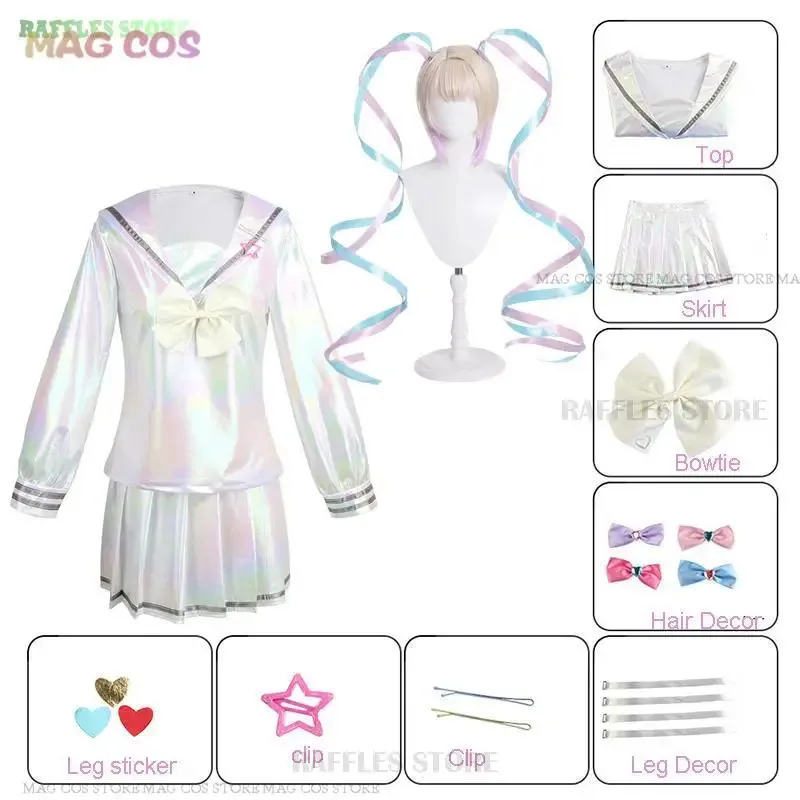 qq 123NEEDY GIRL OVERDOSE KAngel コスプレ衣装ロリータ靴コートスカート制服かつらハロウィンビキニ COS レーザースカートリボン Wi