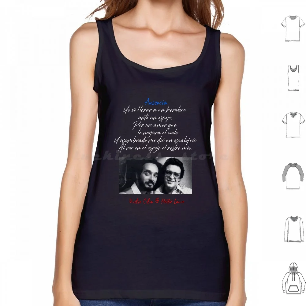 Willie Colon , Hector Lavoe-Ausencia Tank Tops Vest Sleeveless Salsa Cuban Puerto Rico Celia Cruz Lavoe Feliciano Latin Music