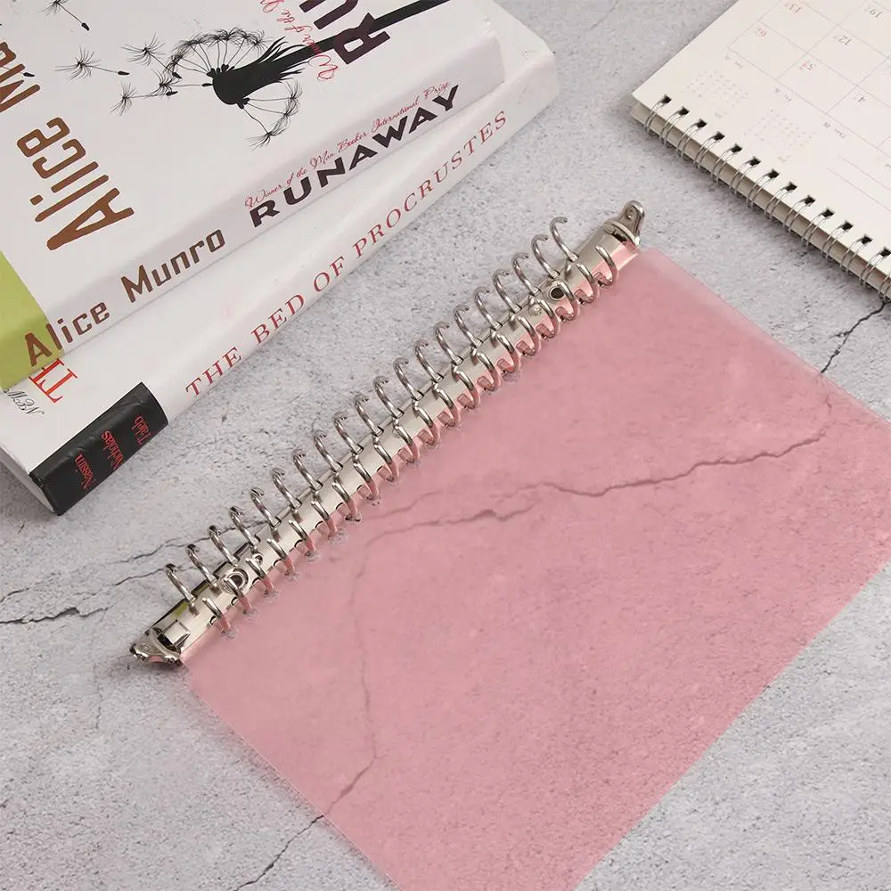 A4/B5/A5/A6/A7 Stationery DIY Refillable Accessory Notepad Loose-leaf File Folder Binder Clip Notebook Binding Hoops Ring Binder