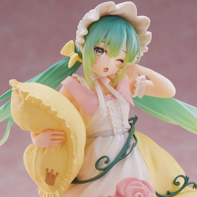 Hatsune miku bandai anime figura bela adormecida raiponce coleção boneca chassi de mesa ornamento do carro presente aniversário crianças brinquedos