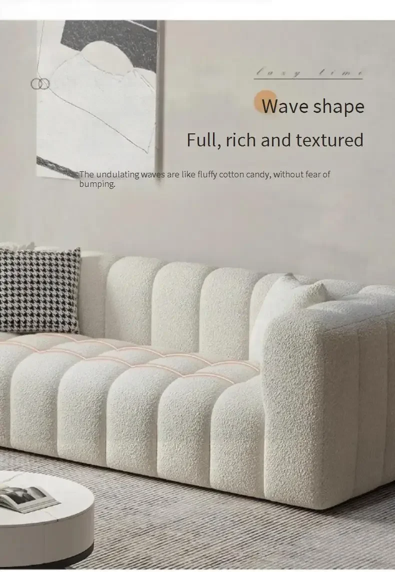 Funky Puff White Sofa Nordic Luxury Relaxing Modern Sofas Living Room Woonkamer Banken Modern Patio Sillon CamaHotel Furniture