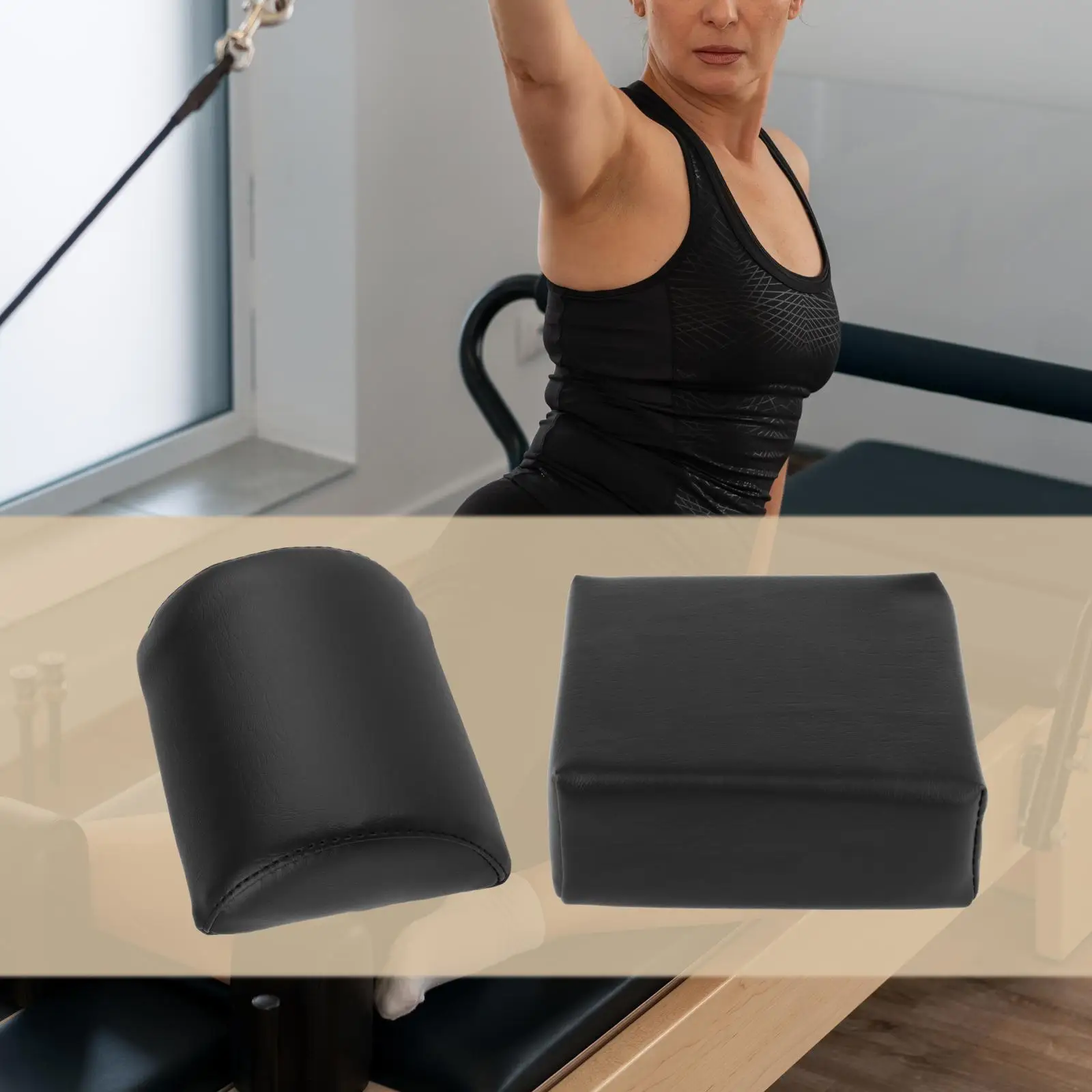 Pilates Cushion Pillow Ergonomic Comfort Compact Multifunction Assist Headrest Reformer Partner for Office Gym Training Exercise