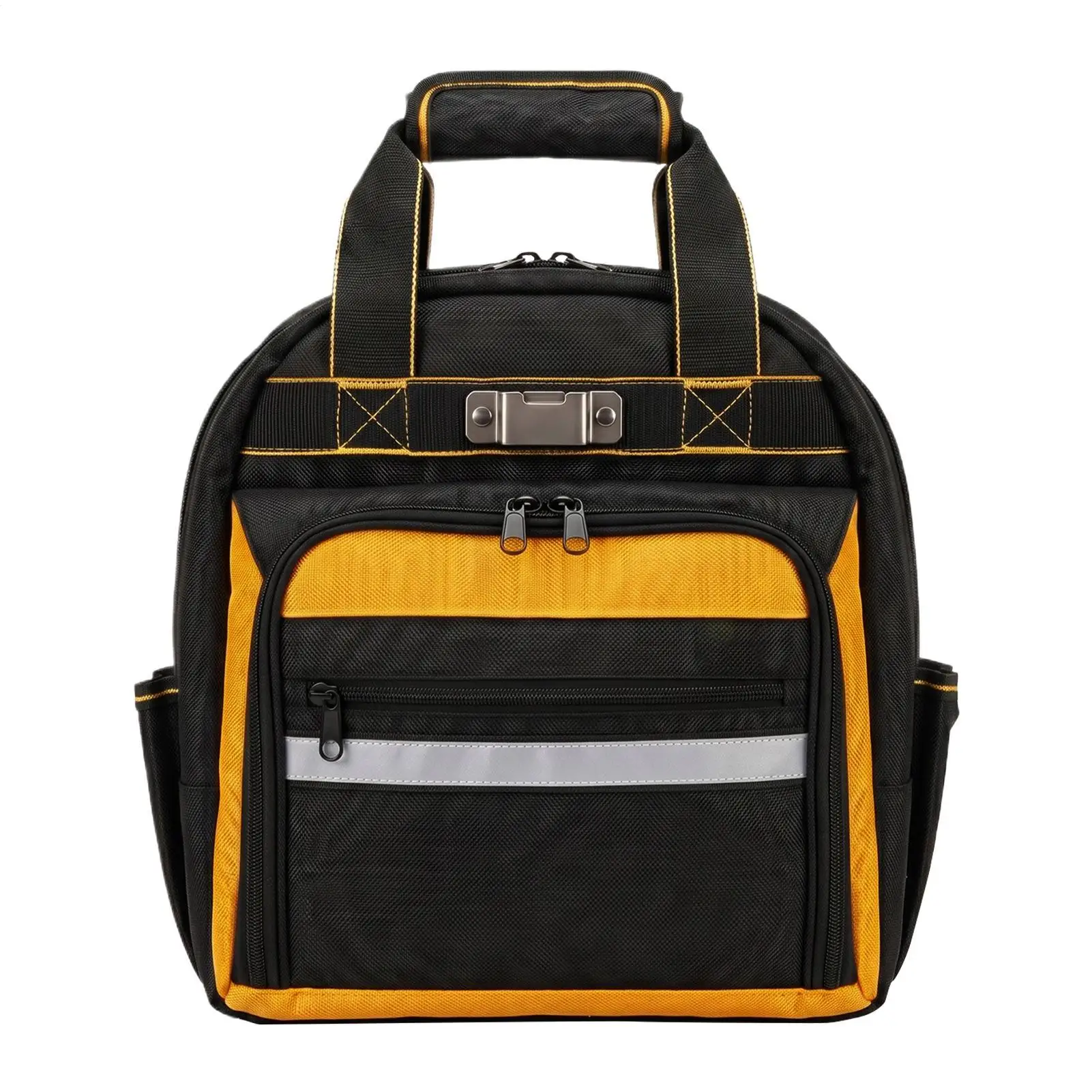 Electrical Tool Bags Ergonomic Grip Waterproof Multi-Pocket Backpack Tool Storage Bag Zipper Pouch For Electrician Mechanic